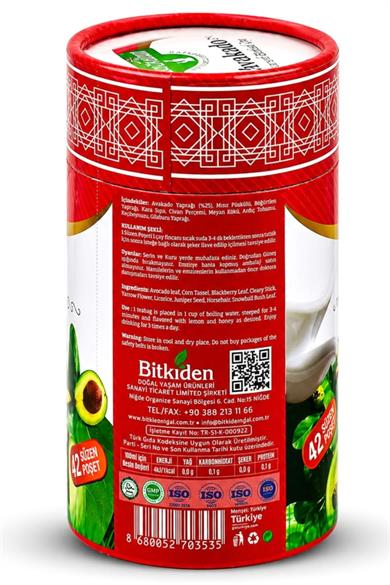 Avokado Yaprağı Çayı 42 Süzen Poşet 65 gr