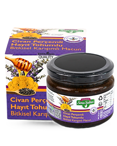 Ballı Polenli Civan Perçemli Hayıt Tohumlu Macun  350 Gr