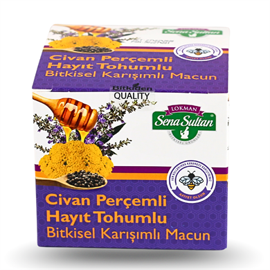 Ballı Polenli Civan Perçemli Hayıt Tohumlu Macun  350 Gr