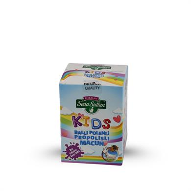 Çocuklara Özel Glikozsuz Bal Polen Pekmez Arı Sütlü Kakaolu Kids Macun 235 gr.