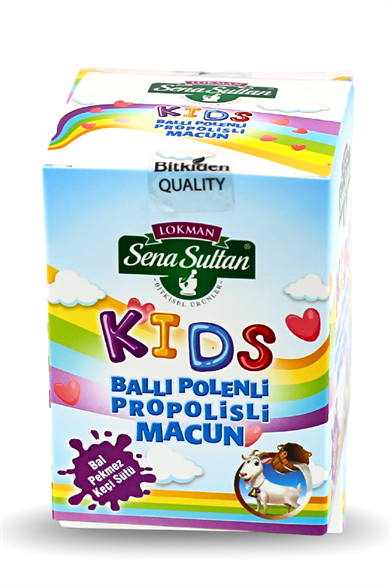 Çocuklara Özel Glikozsuz Bal Polen Pekmez Arı Sütlü Kakaolu Kids Macun 235 gr.