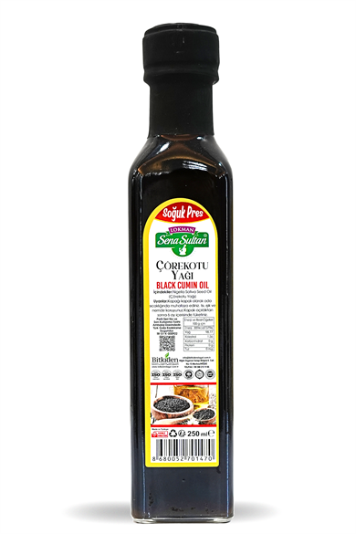 Çörek Otu Yağı 250 ml Soğuk Pres