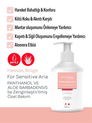 Ovinda Genital Bölge Temizleme Jeli - İntim Jel 250ml