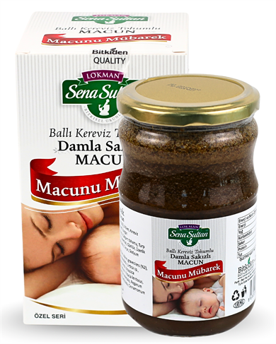 Glikozsuz Ballı Kereviz Tohumlu Damla Sakızlı Macun - Macunu Mübarek 800 Gr.