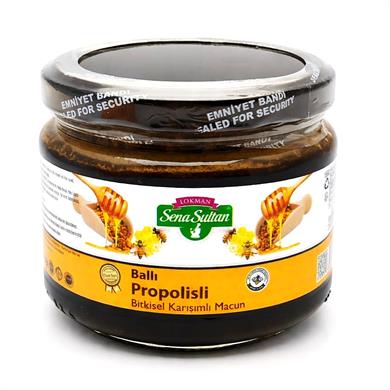 Glikozsuz Ballı Propolisli Baharat Bitkisel Karışımlı Macun  350 gr