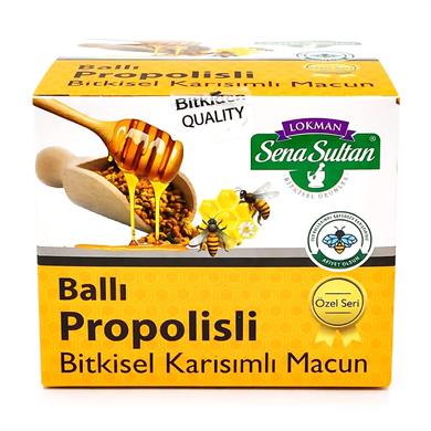 Glikozsuz Ballı Propolisli Baharat Bitkisel Karışımlı Macun  350 gr