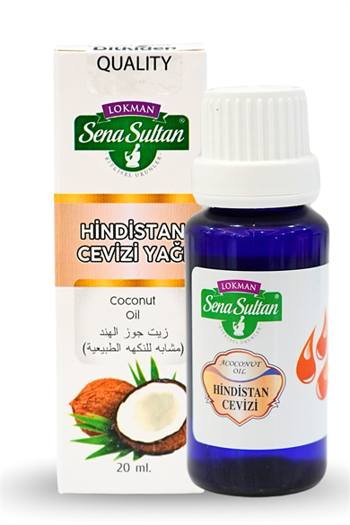 Hindistan Cevizi Yağı 20 ml Soğuk Pres