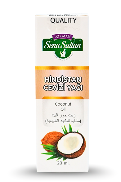 Hindistan Cevizi Yağı 20 ml Soğuk Pres