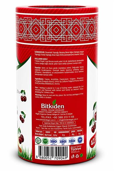 Kiraz Saplı Çay 42 Süzen Poşet 65 gr.