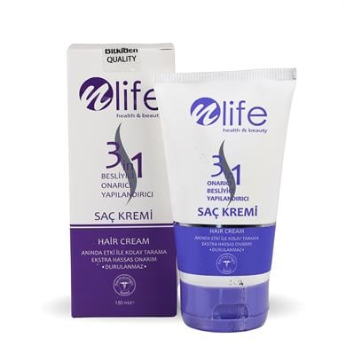 Nlife 3in1 Besleyici Onarıcı Yapılandırıcı Saç Bakım Kremi