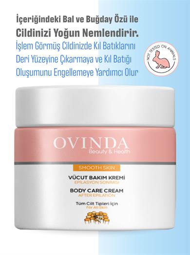 Ovinda Epilasyon Ve Ağda Sonrası Için Onarıcı Yatıştırıcı Cilt Bakım Kremi Batık Kremi 100 ml