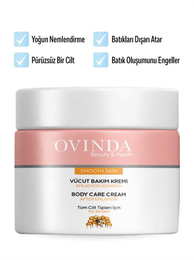 Ovinda Epilasyon Ve Ağda Sonrası Için Onarıcı Yatıştırıcı Cilt Bakım Kremi Batık Kremi 100 ml