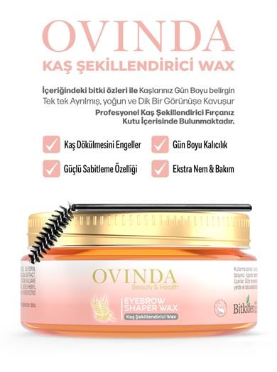 Ovinda Eyebrow Kaş Sabitleyici Ve Şekillendirici Wax 50 Ml (fırça hediyeli)