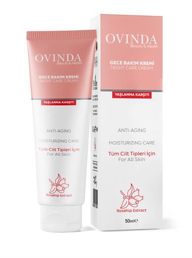 Ovinda Gece Bakım Kremi -  Leke, Yaşlanma & Kırışıklık Karşıtı 50 ml