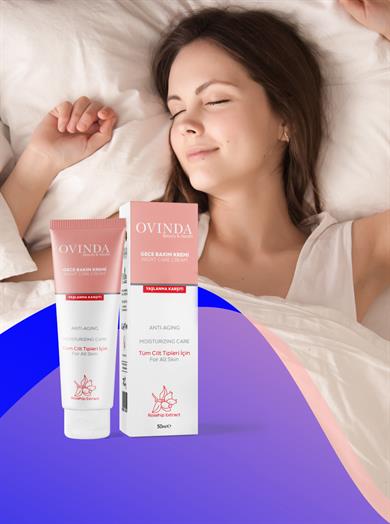 Ovinda Gece Bakım Kremi -  Leke, Yaşlanma & Kırışıklık Karşıtı 50 ml