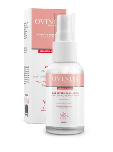 Ovinda Yaşlanma Karşıtı ve Kırışıklık Karşıtı Göz Çevresi Bakım Kremi 25 ml