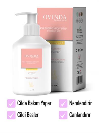 Ovinda Vücut Sütü Nemlendirici & Canlandırıcı 250 ml Tüm Ciltler İçin