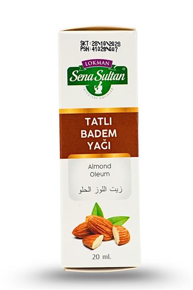 Tatlı Badem Yağı 20 ml Soğuk Pres
