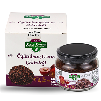 Üzüm Çekirdeği  Tozu - Öğütülmüş Üzüm Çekirdeği 200 Gr