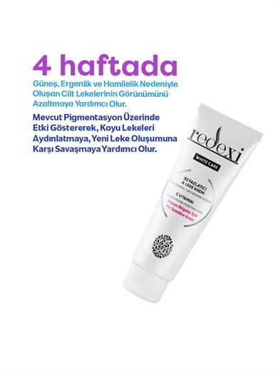 White Care Hassas Bölgeler İçin Beyazlatıcı Leke Kremi E Vitamini Tüm Ciltler 50 ml