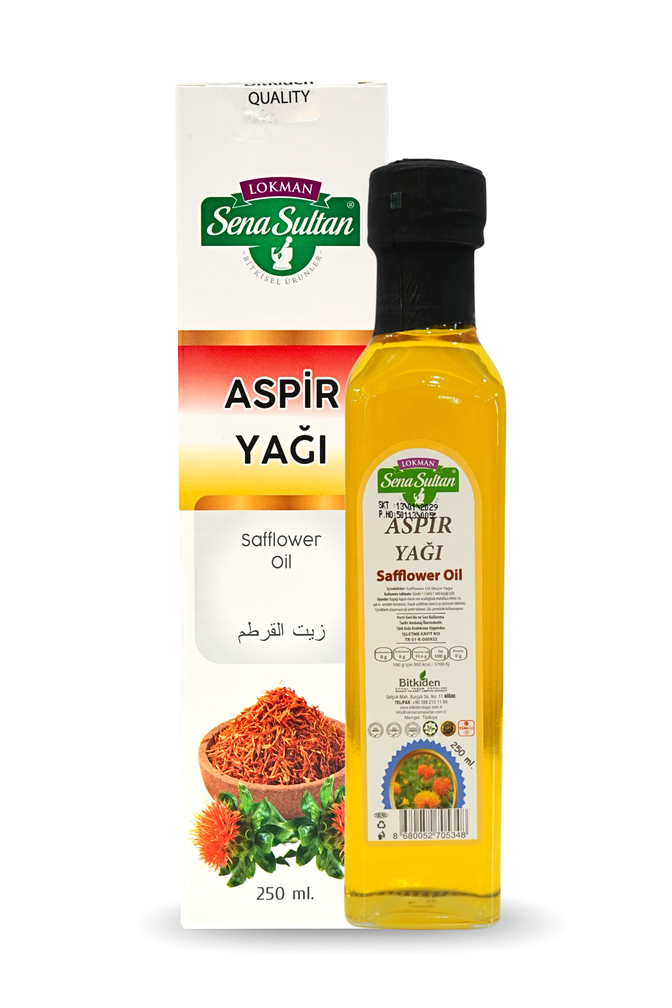 Aspir Yağı 250 ml Soğuk Pres