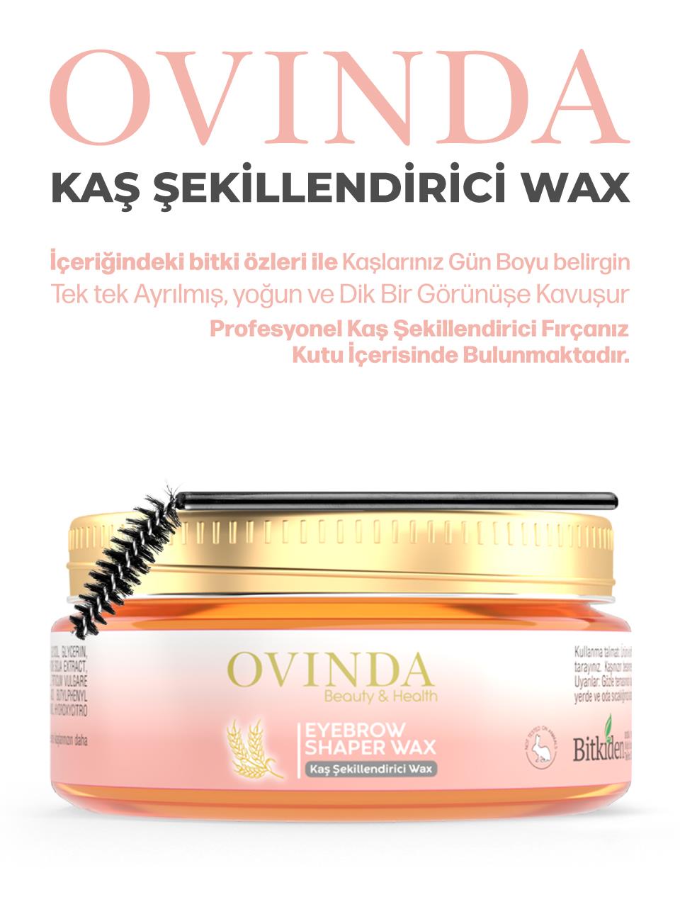 Ovinda Eyebrow Kaş Sabitleyici Ve Şekillendirici Wax 50 Ml (fırça hediyeli)