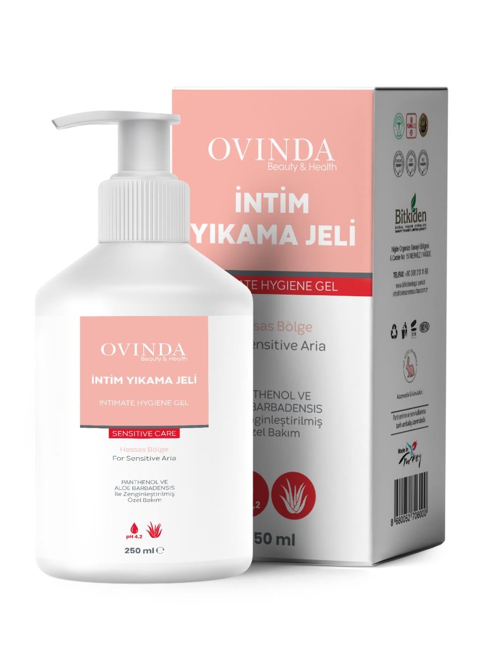 Ovinda Genital Bölge Temizleme Jeli - İntim Jel 250ml