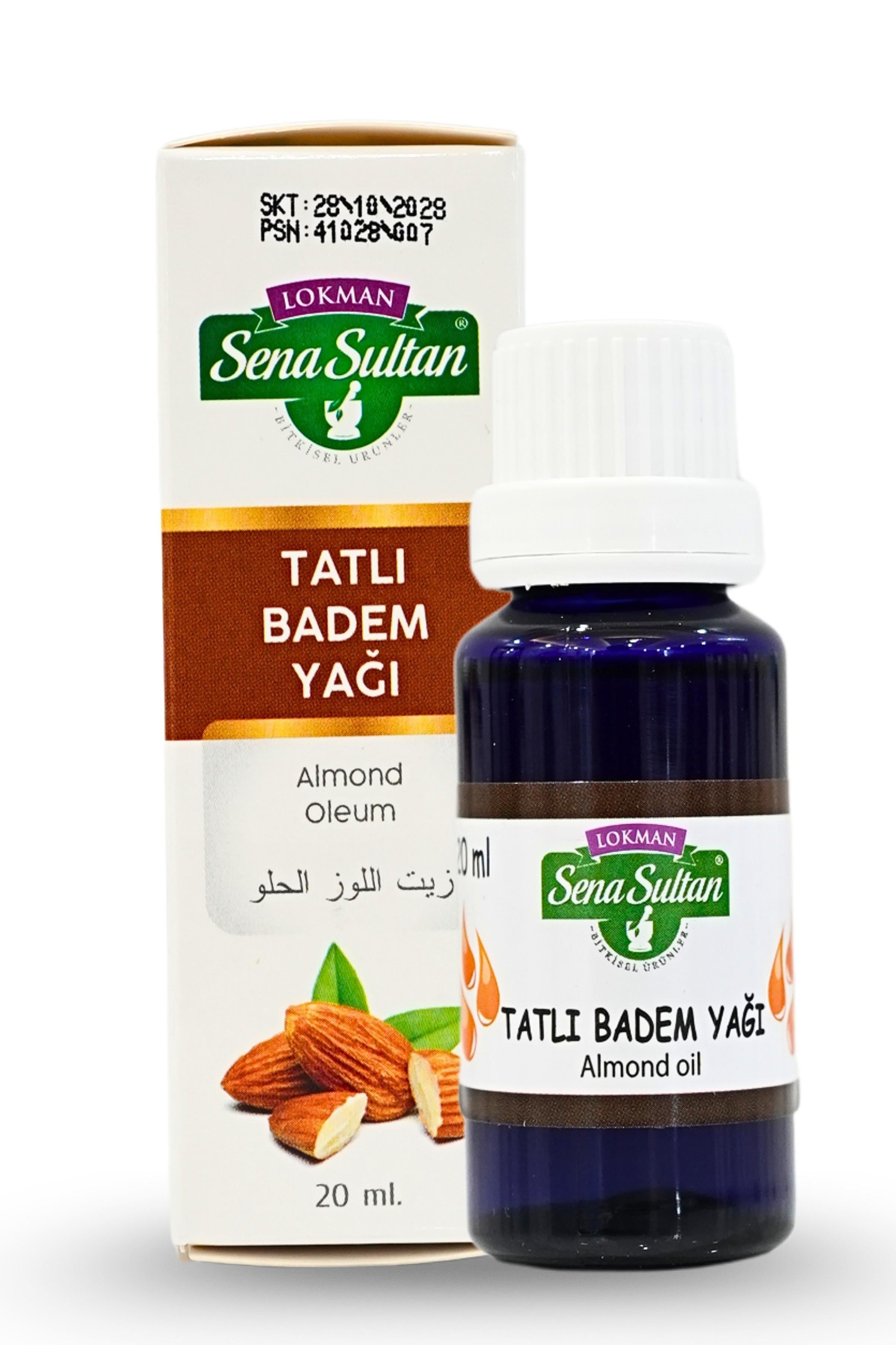 Tatlı Badem Yağı 20 ml Soğuk Pres