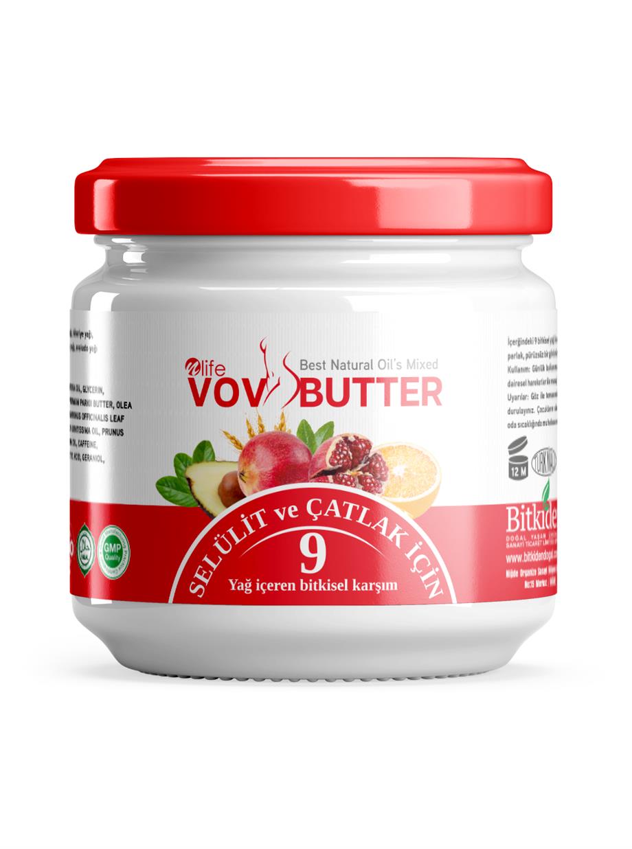Vov Butter Selülit ve Çatlak Kremi 9 Bitkisel Yağ Karışımı 190 ml