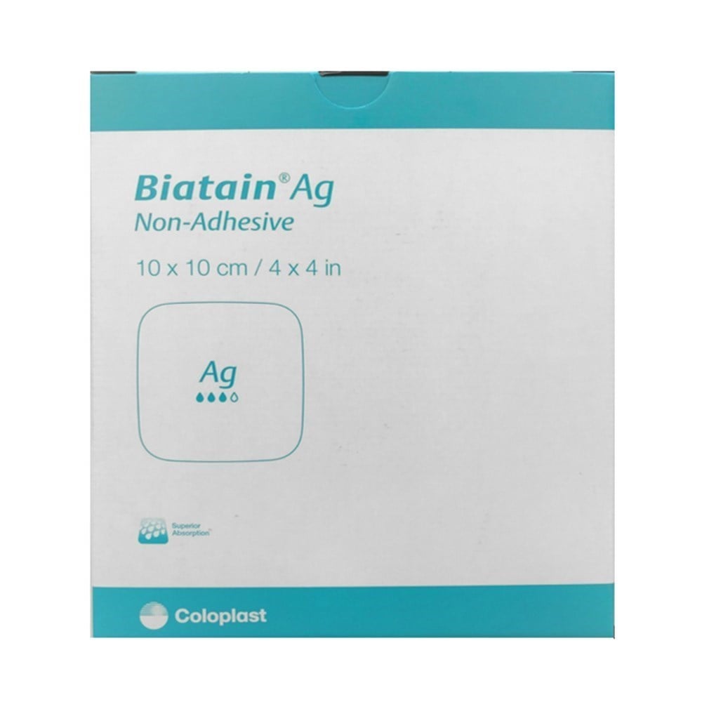 Coloplast Biatain Non-adhesive 10x10 cm Yapışkansız Köpük Yara Örtüsü 4-Adet