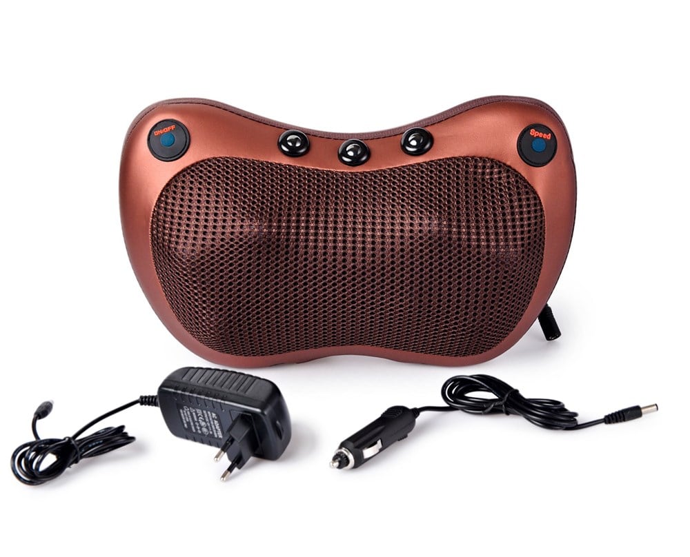 Comfort Plus J032 Toplu Çift Yönlü Dönebilen Isıtmalı Masaj Yastığı Ayak Bel Boyun Sırt Vücut Omuz Masaj Aleti