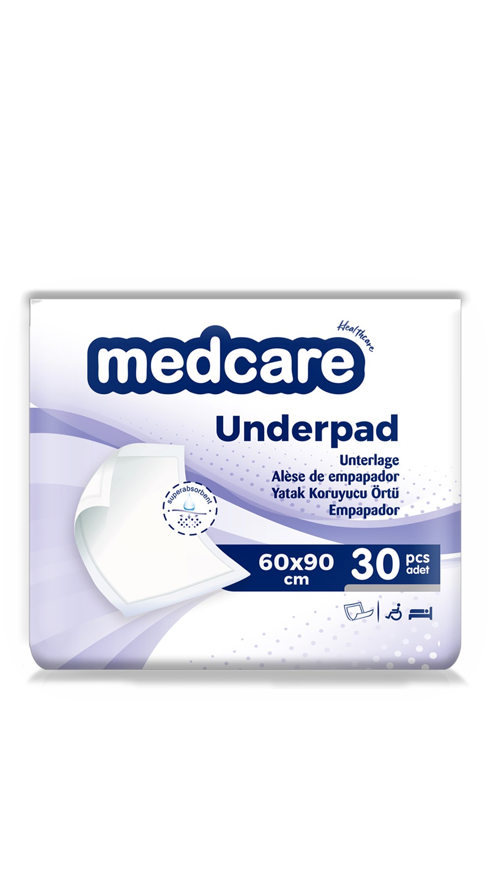 Medcare Hasta Yatak Koruyucu Örtü 60x90 30 Adet
