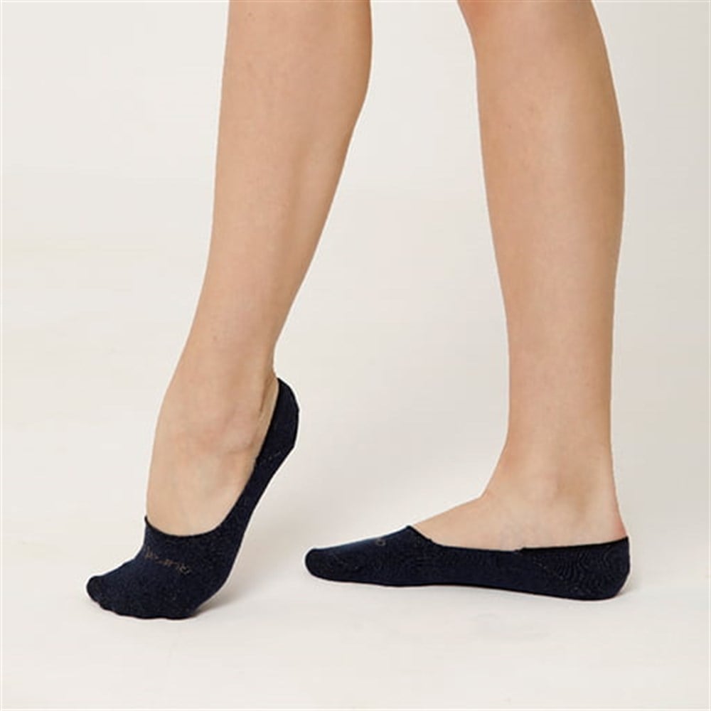 Aurafix Silikonlu Babet Gümüş Çorap