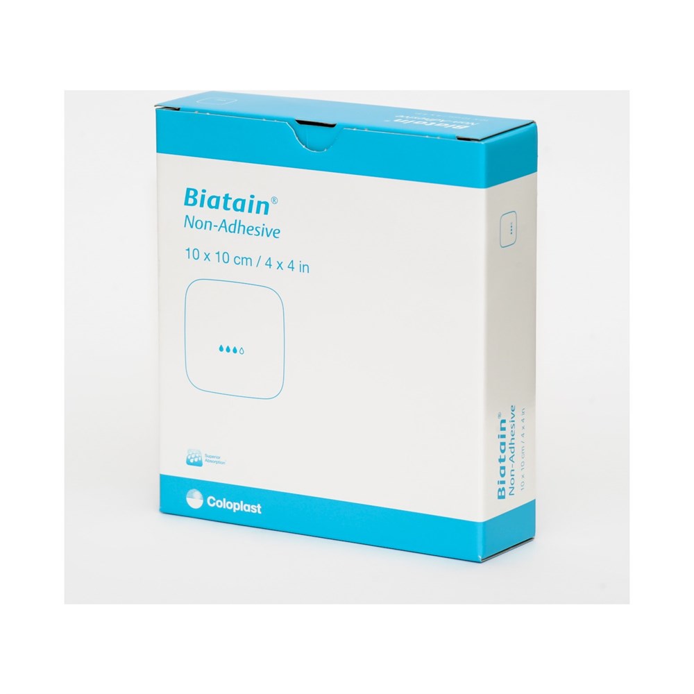Coloplast Biatain Non-Adhesive 10cm x 10cm Yapışkansız Köpük Yara Örtüsü 5 Adet