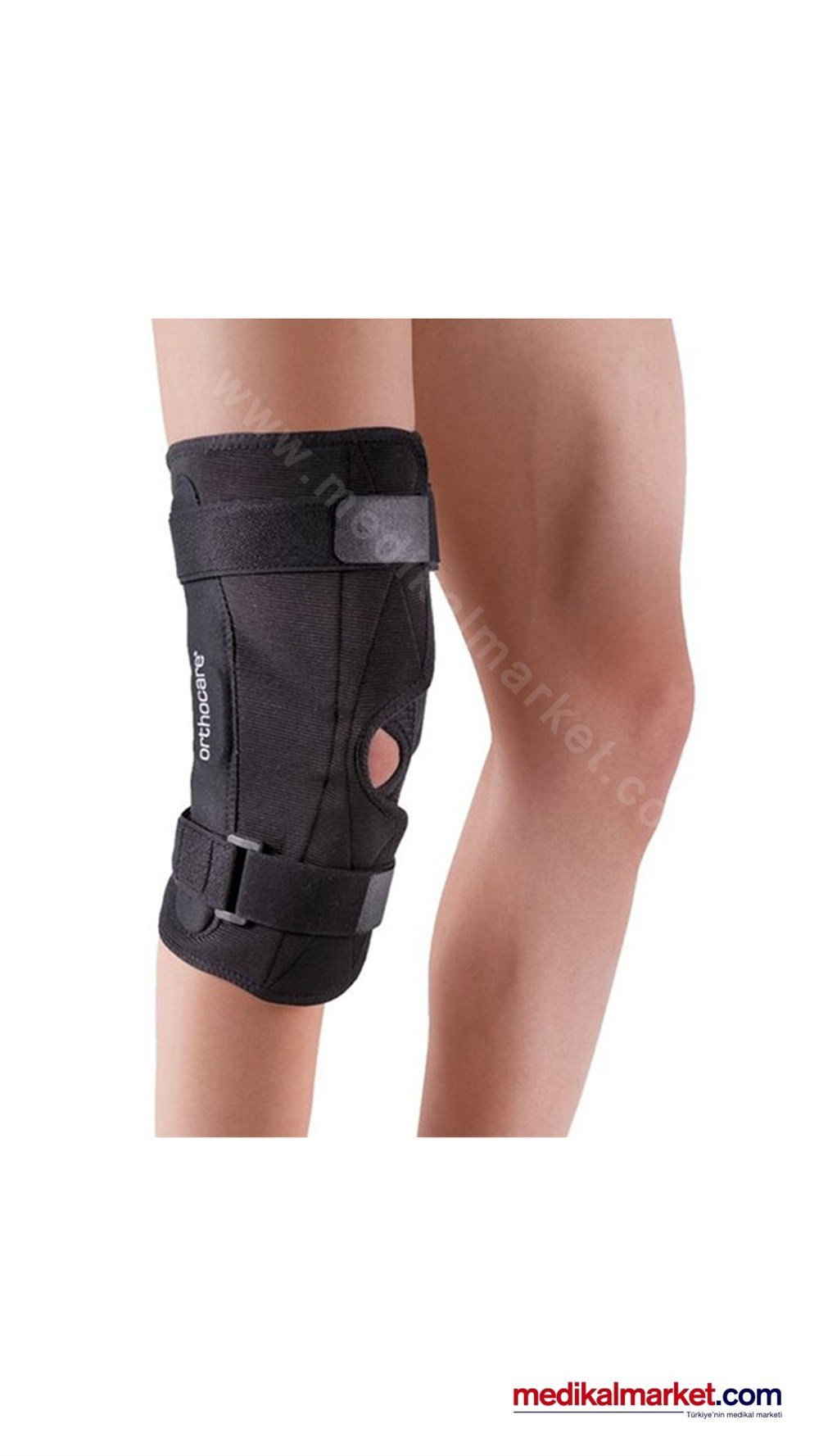 Orthocare 6755 Dokuma Çelik Eklemli Önü Açık dizlik