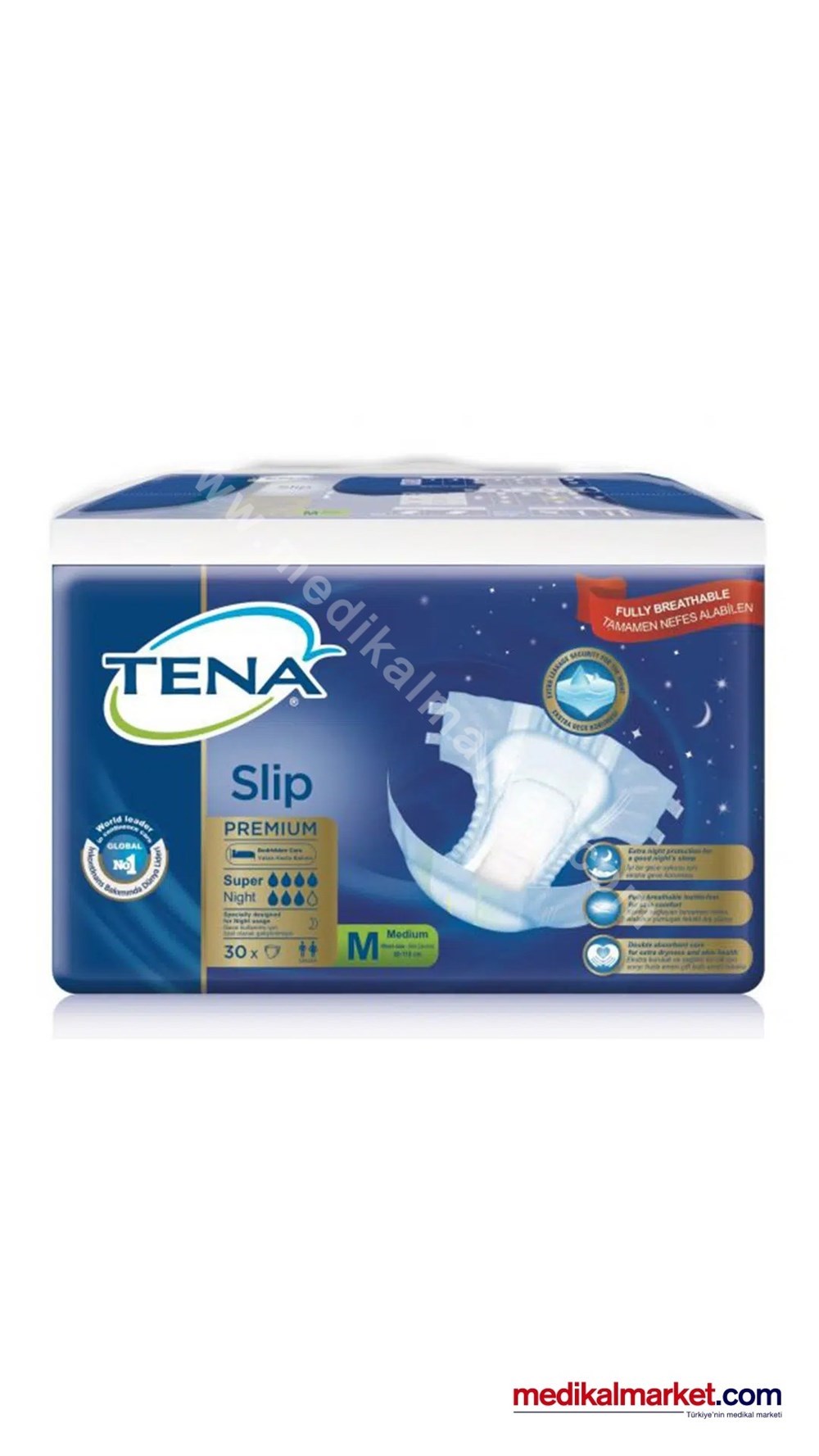 TENA Belbantlı Süper (7 Damla) M Beden Hasta Bezi 30 Adet