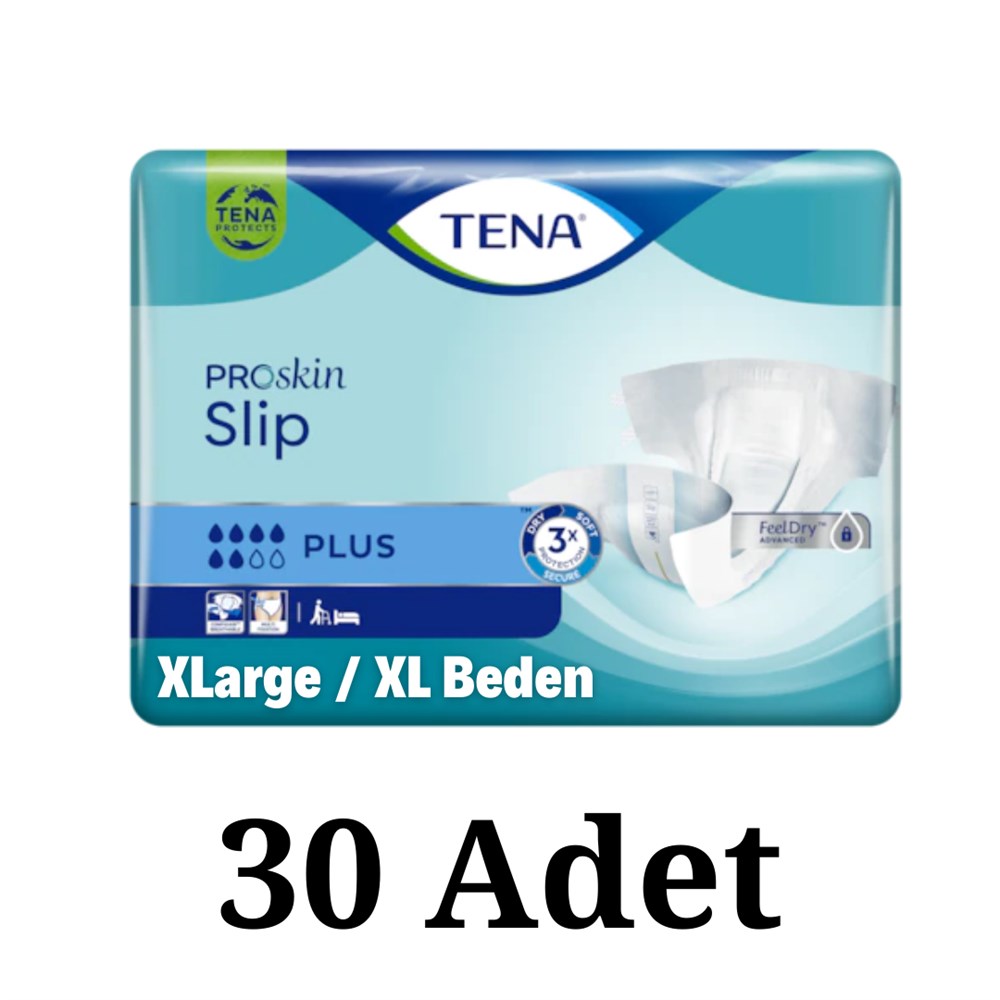TENA Slip Proskin Plus 6 Damla 30 Adet Hasta Bezi