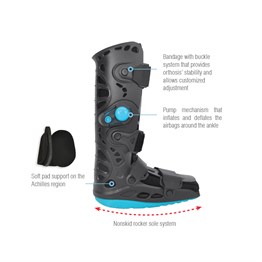 Aurafix Uzun Air Walking Boot-Rom Walker-Yetişkin Yürüyüş Botu