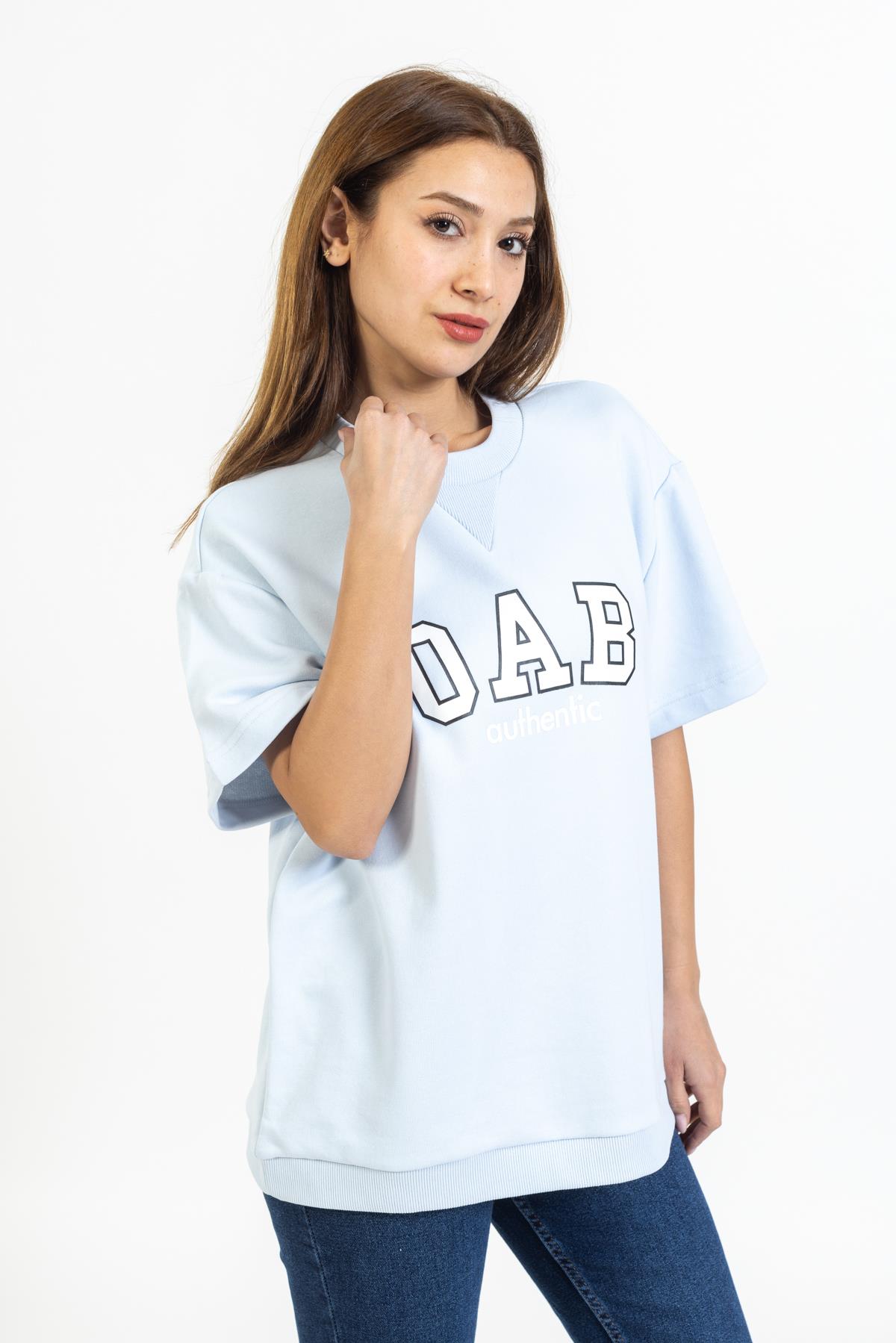 Brs Unisex O Yaka O A B Baskılı K.Kol Sweat 23y Kso MAVİ