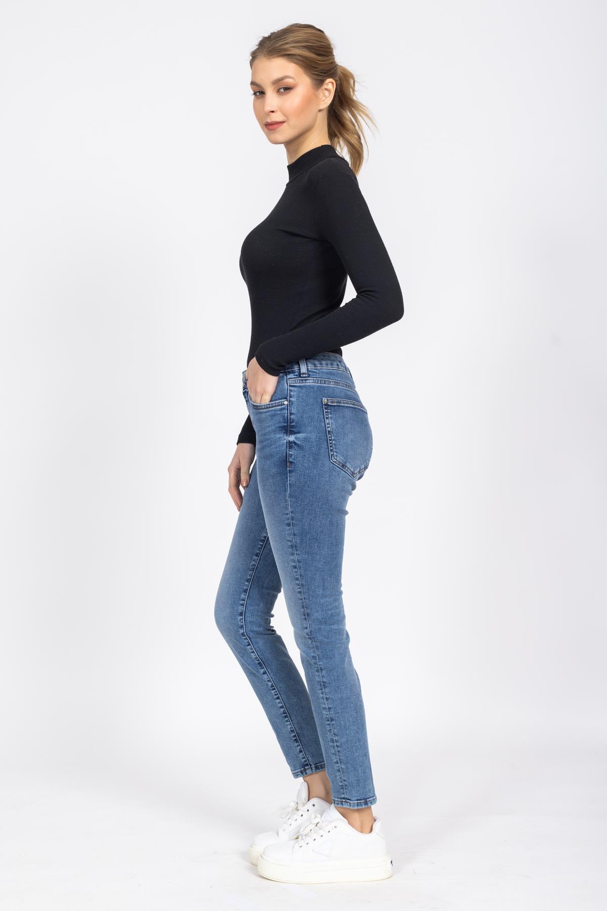 Esp Bayan Kot Pantolon 23y MAVİ