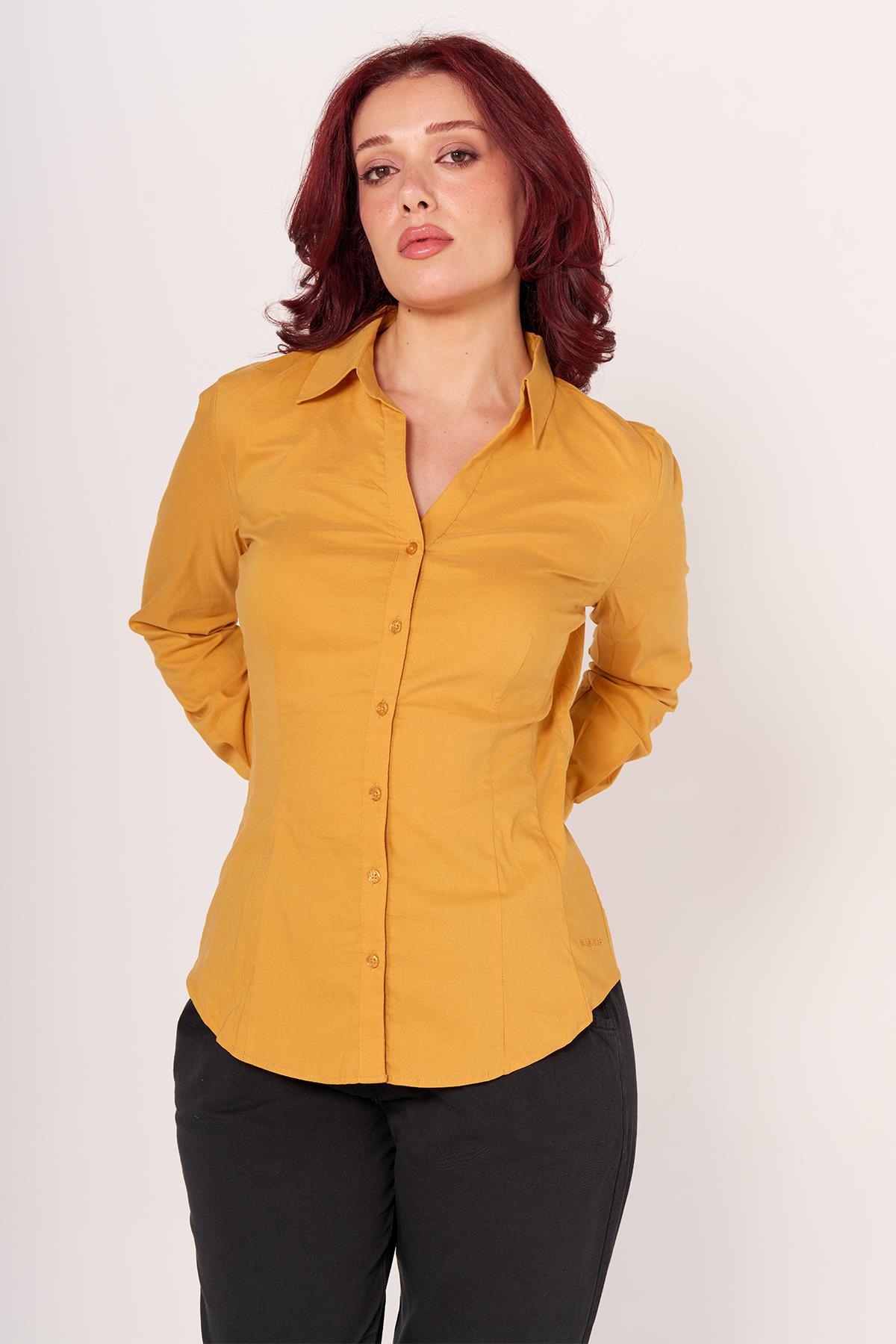 GÖMLEK MORE&MORE 22Y U.KOL BAYAN (SEY) SARI