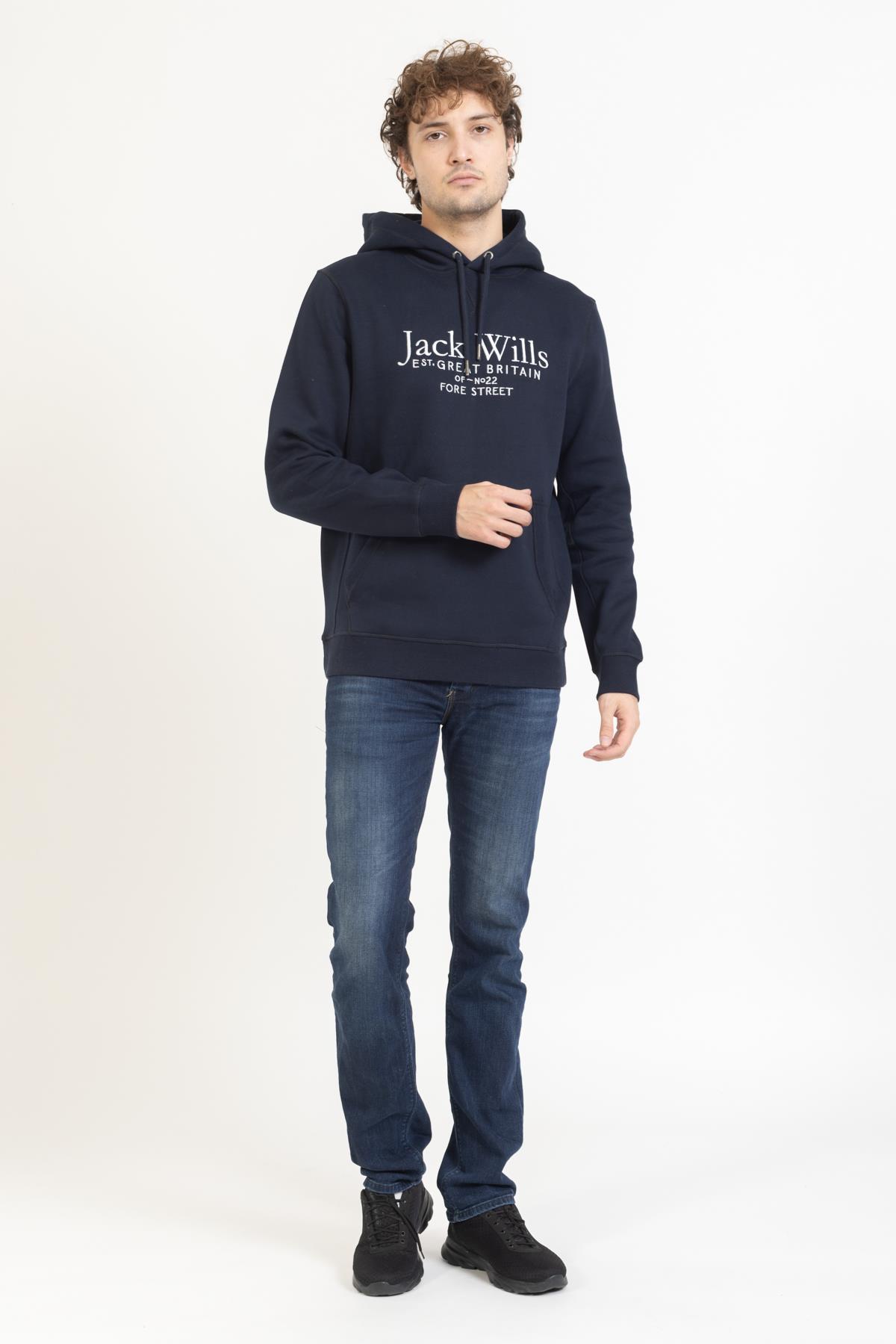 Jack Wılls Unisex Kapşonlu U.Kol Sweat 23y kso LACİVERT