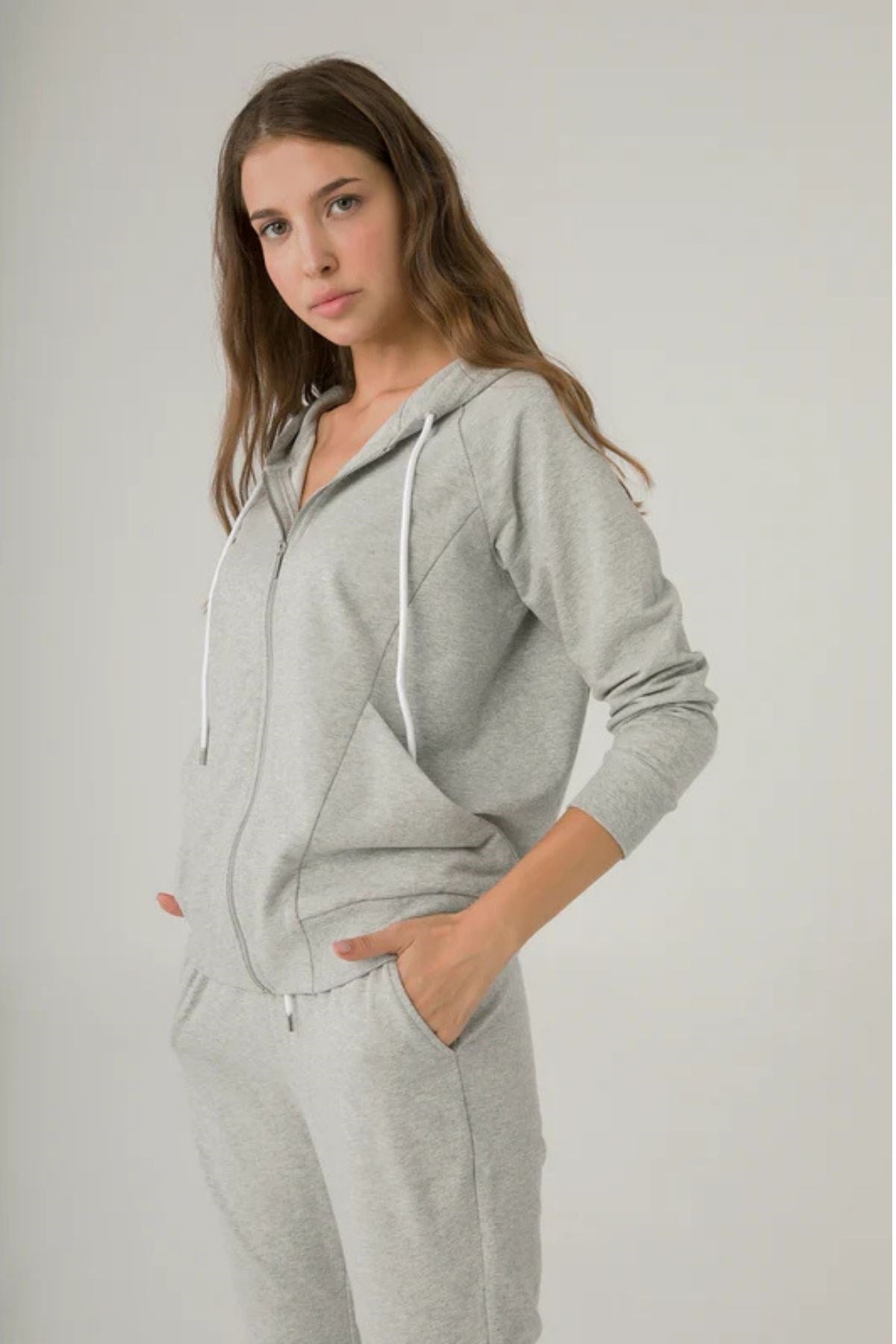 Kemı Bayan Tam Fer. Kapş.Sweat 26k Kmı GRİ