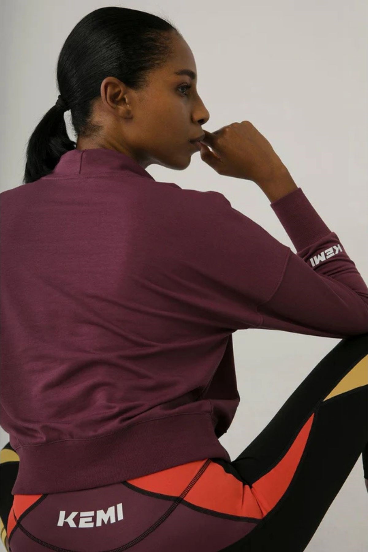 Kemı Bayan Y.Balıkçı Bağcıklı Sweat 26k Kmı BORDO