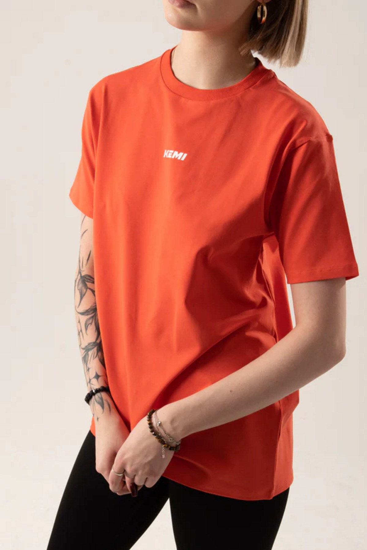 Kemı Unisex O Yaka K.Kol Tshırt 26y Kmı TURUNCU