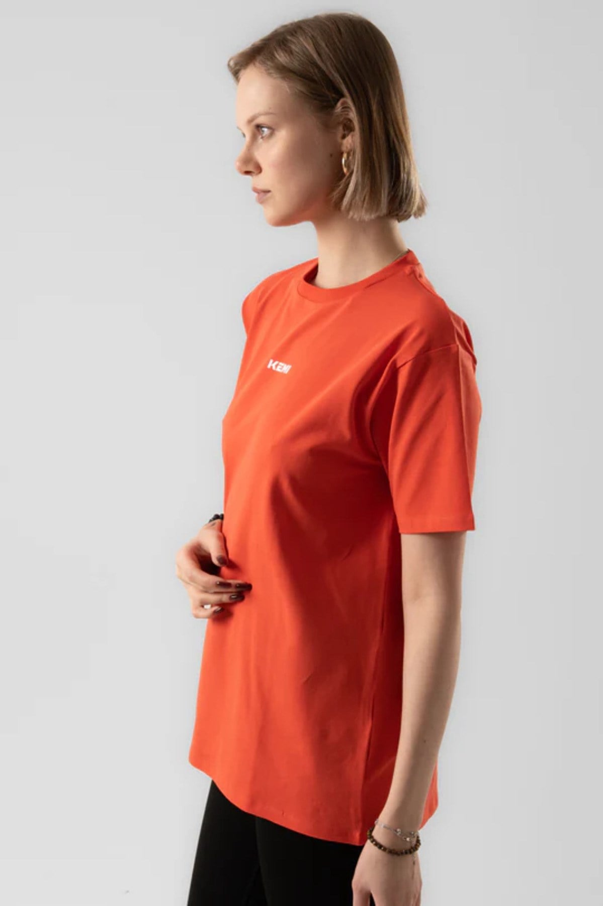 Kemı Unisex O Yaka K.Kol Tshırt 26y Kmı TURUNCU