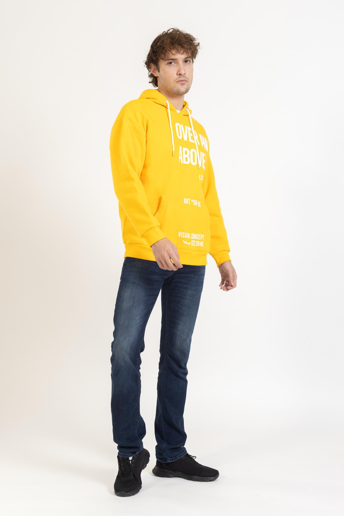 Ltb Unisex Kapşonlu U.Kol Sweat 23y kso SARI
