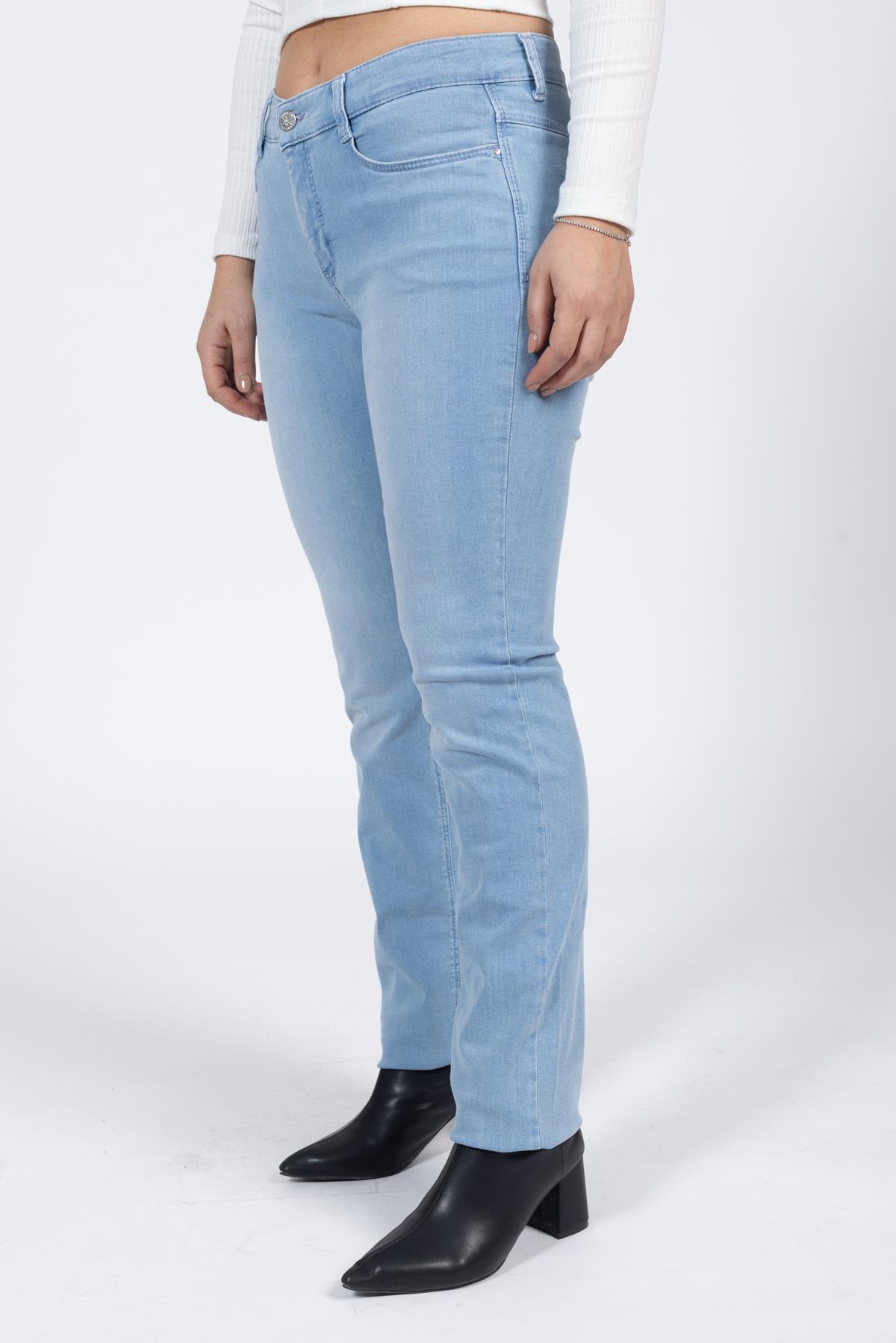 Mac Kadın Kot Dream Boru Paça Pantolon 22k Ae Açık Mavi d491