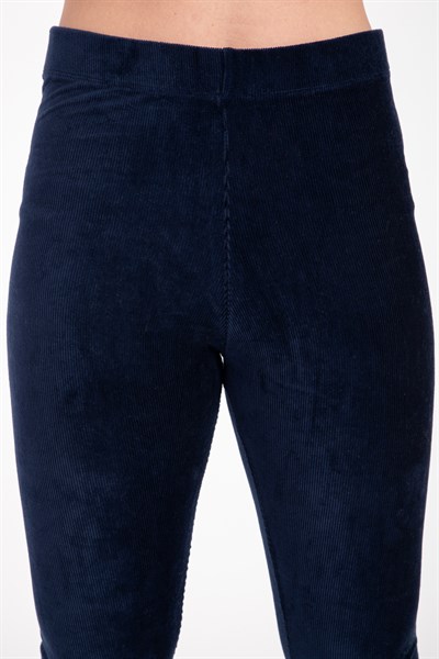 Mco Bayan Kadife Tayt LACİVERT
