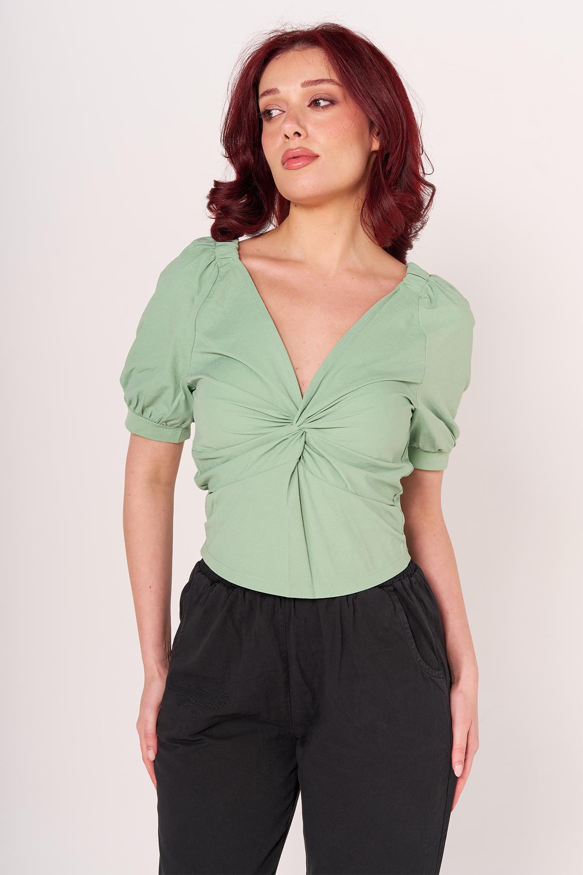 Mng Bayan Gömlek 24y Sf YEŞİL